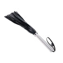 Edge Flogger Black Flogger Whip With Metal Handle