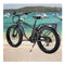 Electric Fat Tyre Cruiser Bike Ebike With Throttle Matte Black
