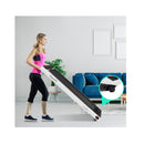 Electric Folding Treadmill With Bluetooth Speaker For Home White