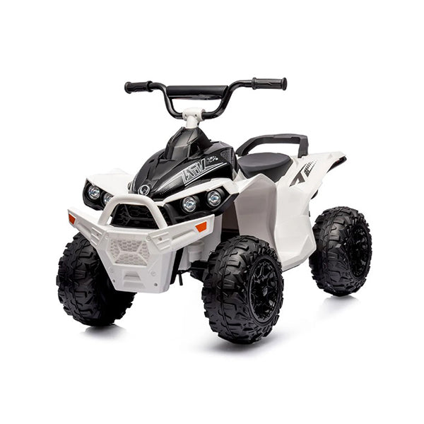 Electric Ride On Quad Bike Atv Toy Car White
