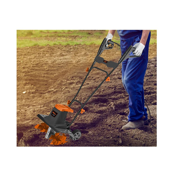 Electric Rotary Hoe Garden Tiller Soil Cultivator Adjustable Depth