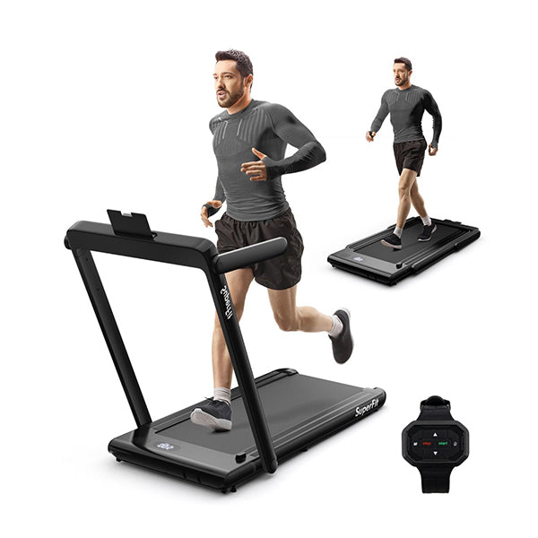 3Hp Electric Running Machine With Led Display And Workout App For Home