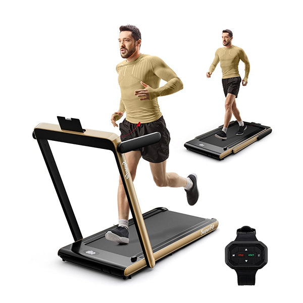 3Hp Electric Running Machine With Led Display And Workout App For Home