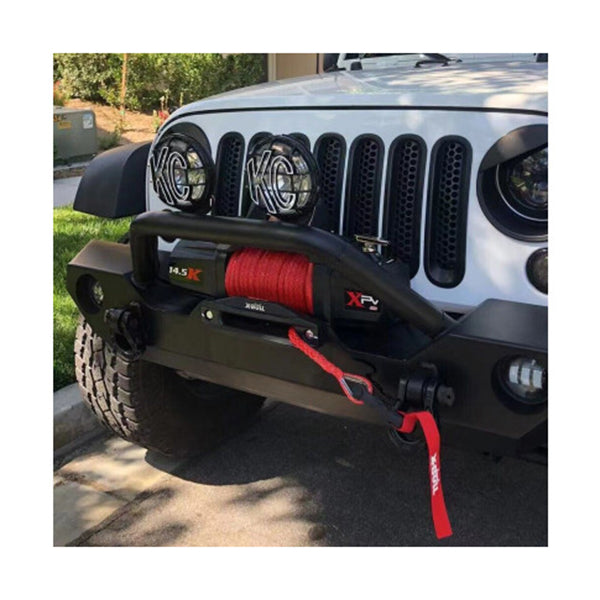 12V Electric Winch 14500LBS synthetic rope with winch cover
