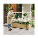 Elevated Planter Box 148X50X103Cm With Trellis Patio Balcony Natural
