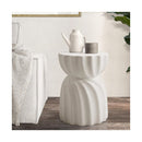 End Coffee Side Table Terrazzo Hourglass Concrete Stool Stand