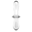 Satisfyer Double Crystal Clear Glass Double Ended Dildo