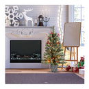 90 Cm Pre Lit Potted Artificial Entrance Christmas Tree For Porch