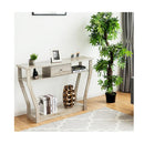 Modern Entryway Table with Storage Drawer for Office Grey