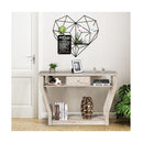 Modern Entryway Table with Storage Drawer for Office Grey