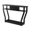 Modern Entryway Table with Storage Drawer for Office Black