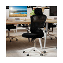 Ergonomic Mesh Office Chair With Backrest And Flip Up Armrests Black