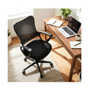 Ergonomic Office Chair Armrests Padded Cushio Butterfly Backrest Black
