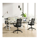 Ergonomic Office Chair Armrests Padded Cushio Butterfly Backrest Black