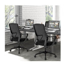 Ergonomic Office Chair With Curved Backrest Armrest