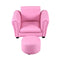 Ergonomic Sofa with Footstool for Baby or Children Pink