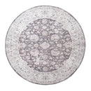 Esprit Antique Grey Round Rug 180Cm