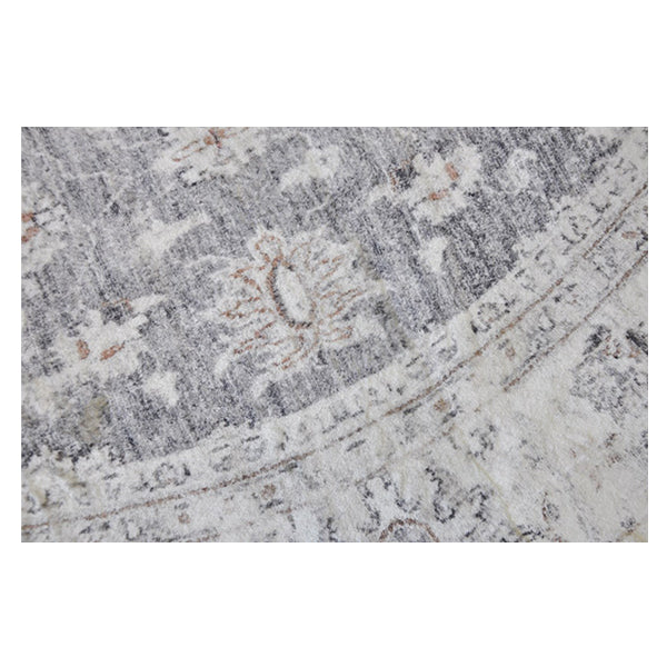 Esprit Antique Grey Round Rug 180Cm