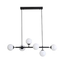 Eva 6 6 Light Opal Glass Pendant