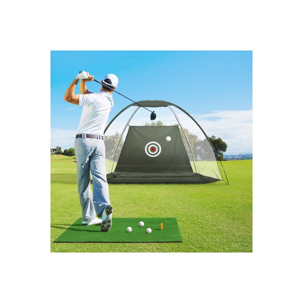 Golf Practice Net And Training Mat Driving Range Target Hitting Mat