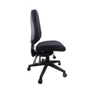 Evo Pro High Back Operator Chair Black Fabric Without Arms