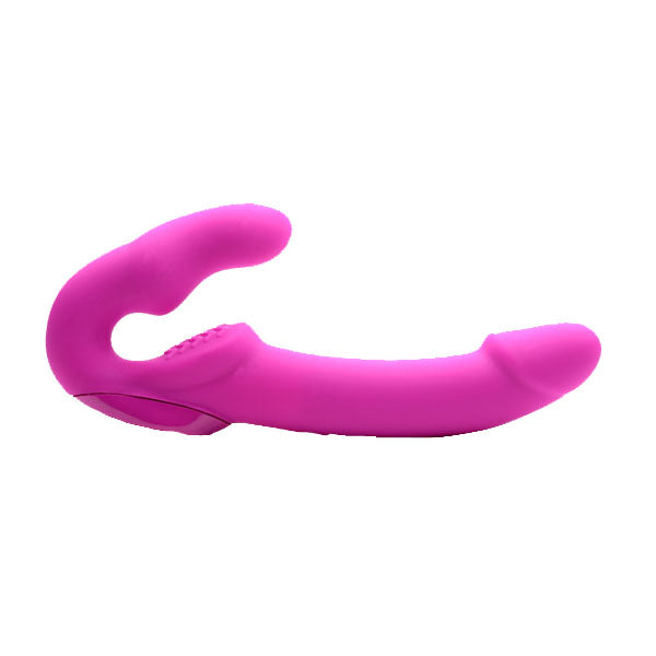 Evoke Rechargeable Vibrating Silicone Strapless Strap On