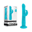 Evolved Bunny Hop Thrusting Rabbit Vibrator With Suction Base Teal