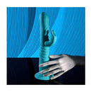 Evolved Bunny Hop Thrusting Rabbit Vibrator With Suction Base Teal