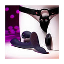 Evolved Giving Vibes Vibrating Strap On With Remote Black
