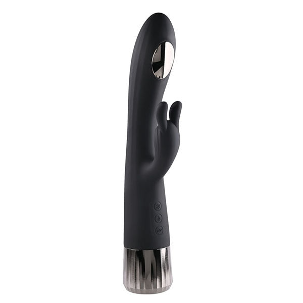 Evolved Heat Up And Chill Black Usb Rechargeable Rabbit Vibrator