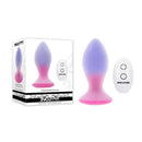 Evolved Paradise Plug Vibrating Butt Plug With Remote Pink Purple