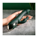 Evolved Rabbit Tap Tap 25 Cm Rabbit Vibrator With Tapping Tip Green