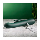 Evolved Rabbit Tap Tap 25 Cm Rabbit Vibrator With Tapping Tip Green