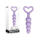 Evolved Sweet Treat Beaded Butt Plug With Handle Purple