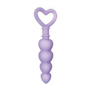 Evolved Sweet Treat Beaded Butt Plug With Handle Purple