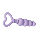 Evolved Sweet Treat Beaded Butt Plug With Handle Purple