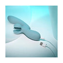 Evolved Take Your Flick Vibrator With Clitoral Stimulator Grey
