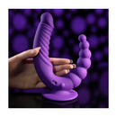 Evolved The Rider Double Ended Vibrator With Remote Purple