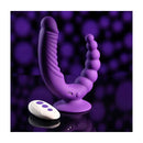 Evolved The Rider Double Ended Vibrator With Remote Purple