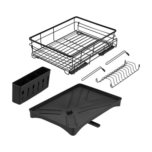 Extendable Dish Bowl Drying Rack Cutlery Holder