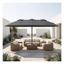 Extra Large Patio Umbrella Outdoor Double Sided Market Umbrella