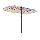 Extra Large Patio Umbrella Outdoor Double Sided Market Umbrella