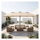 Extra Large Patio Umbrella Outdoor Double Sided Market Umbrella