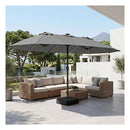 Extra Large Patio Umbrella With Base Double Sided Market Umbrella