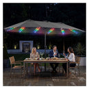Extra Large Patio Umbrella With Base Double Sided Market Umbrella