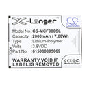 Cameron Sino Cs Mcf900Sl 2000Mah Battery For Mobistel Cynus F9 Mobile