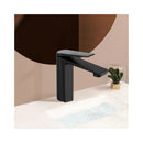 Basin Mixer Tap Brass Hot Cold Tap Bathroom Sink Faucet Black
