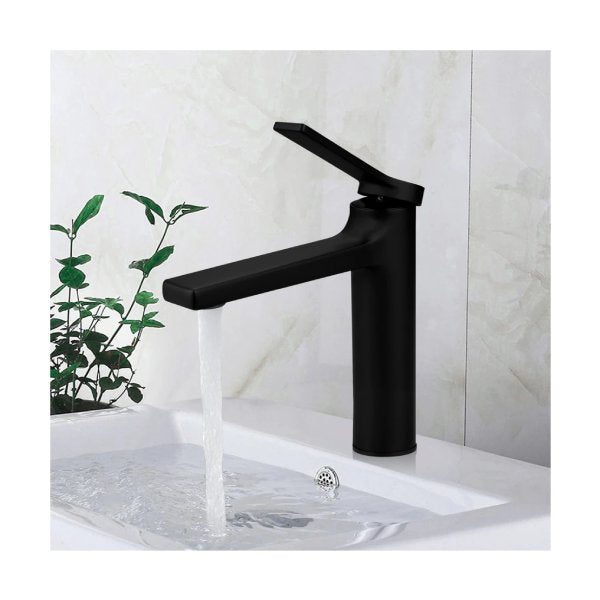 Black Basin Tap Hot Cold Bathroom Sink Faucets Vanity Tap