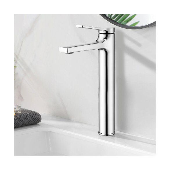 Tall Basin Tap Hot Cold Single Handle Bathroom Sink Faucet Vanity Tap