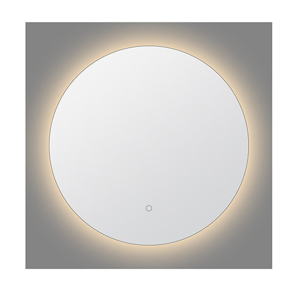 600Mm Backlit Led Light Bathroom Mirror Antifog Wall Mounted Round